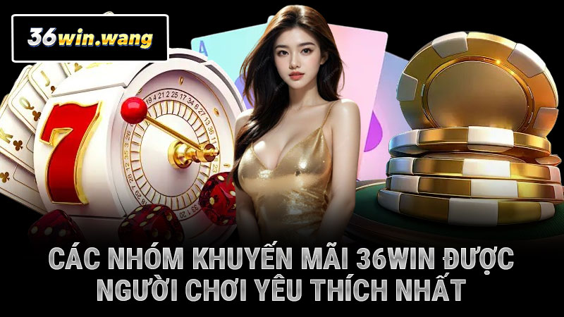 Các nhóm khuyến mãi 36WIN được người chơi yêu thích nhất