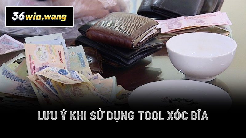 Lưu ý khi sử dụng tool xóc đĩa